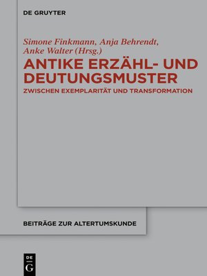 cover image of Antike Erzähl- und Deutungsmuster